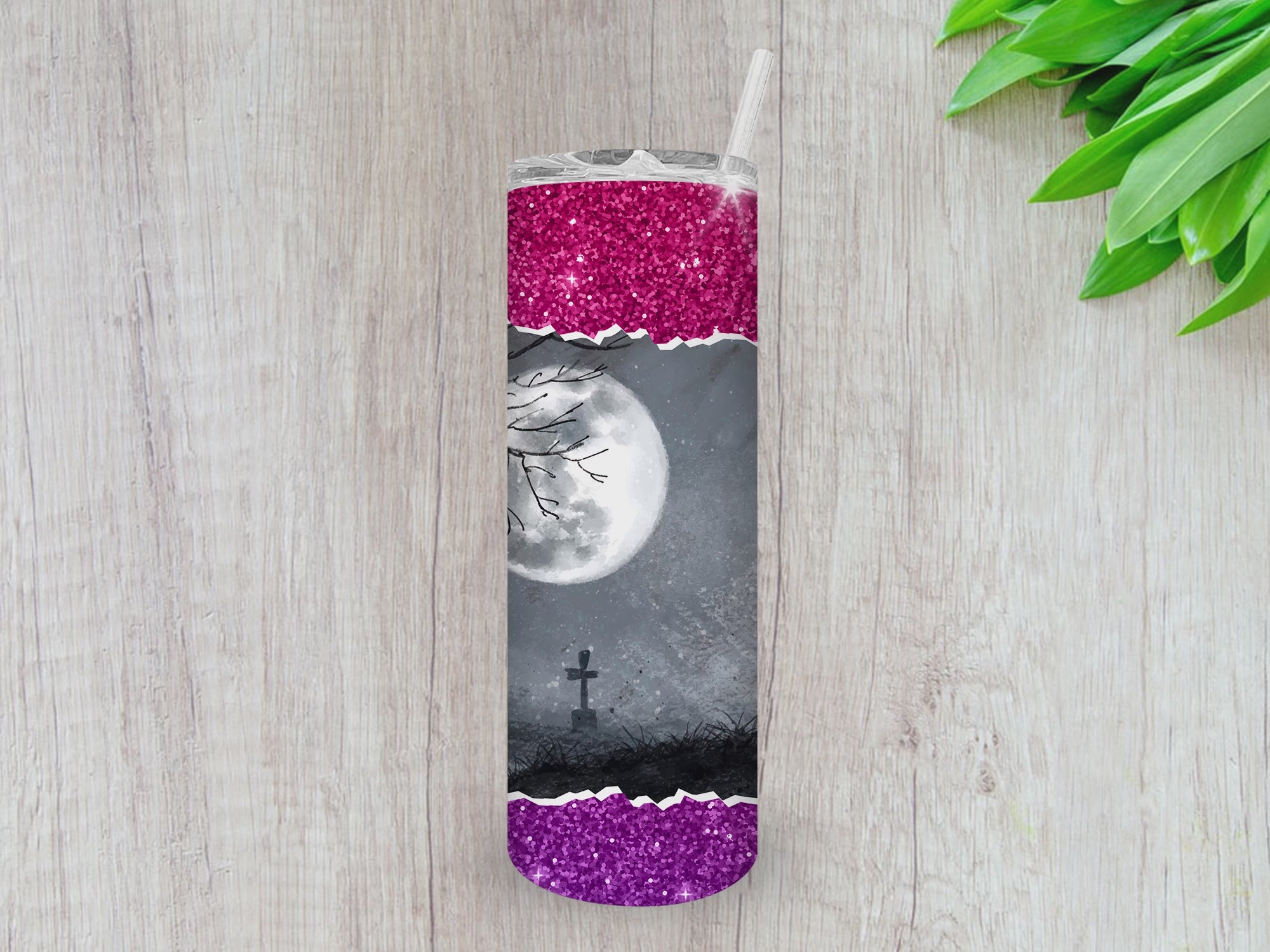 Graveyard Tumbler, Gifts For friends, Gifts for couples, Personalized gift for couples, Gift for her, 20oz Skinny Tumbler