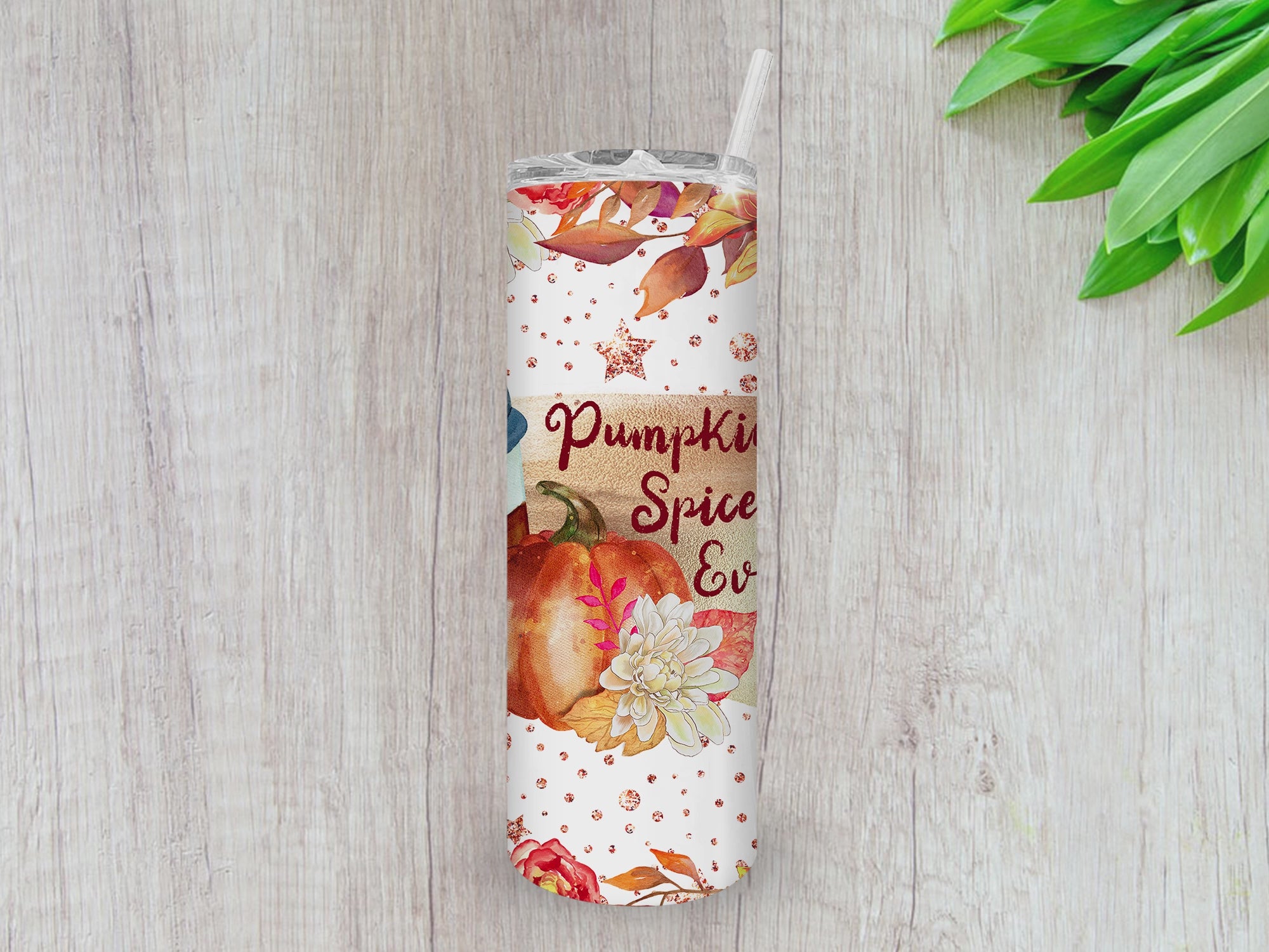 Pumpkin Spice Tumbler, Gifts For friends, Gifts for couples, Personalized gift for couples, Gift for her, 20oz Skinny Tumbler