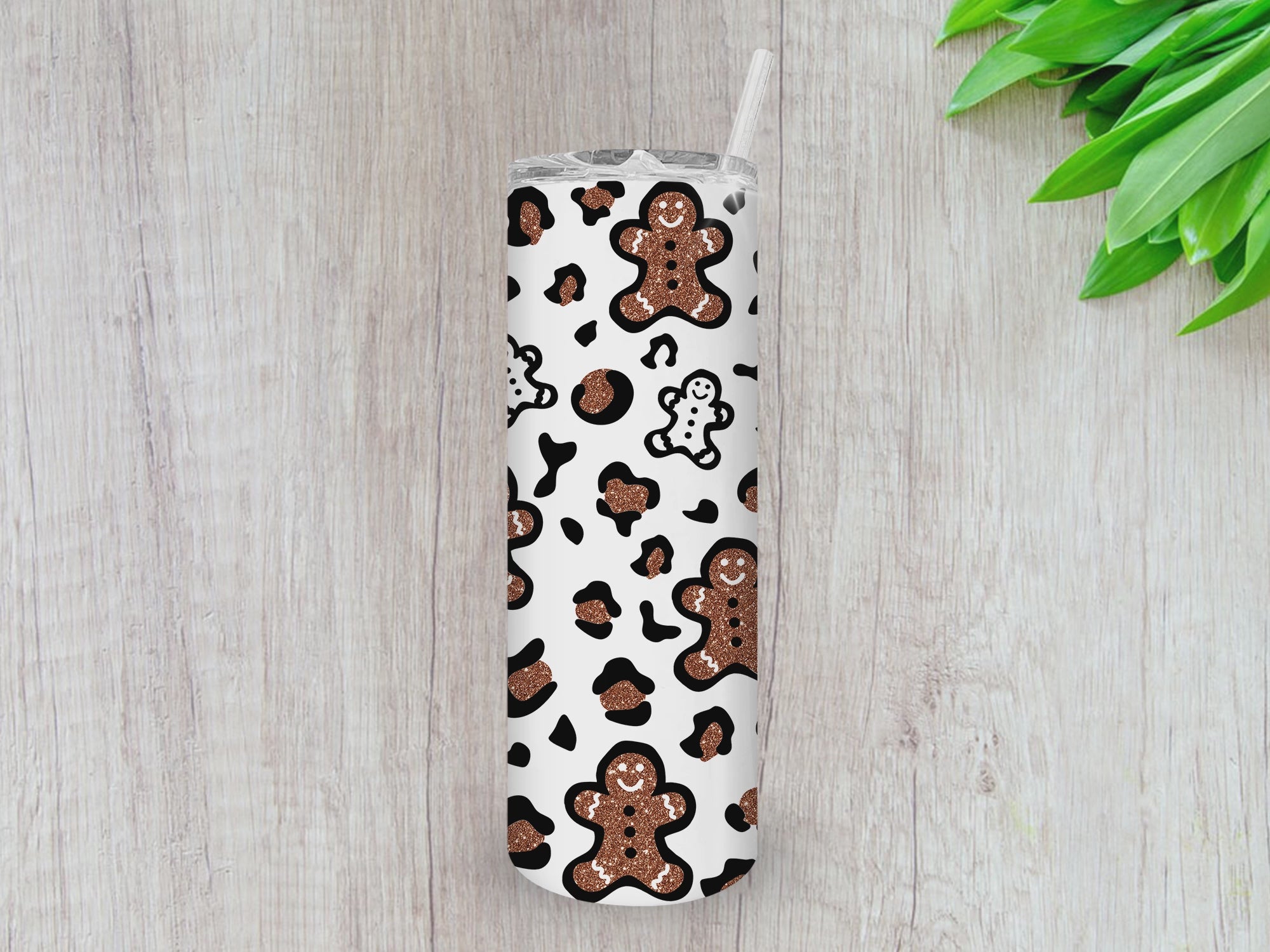 Gingerbread Man Tumbler, Gifts For Christmas, Personalized gift for Christmas, Gift for her, 20oz Skinny Tumbler