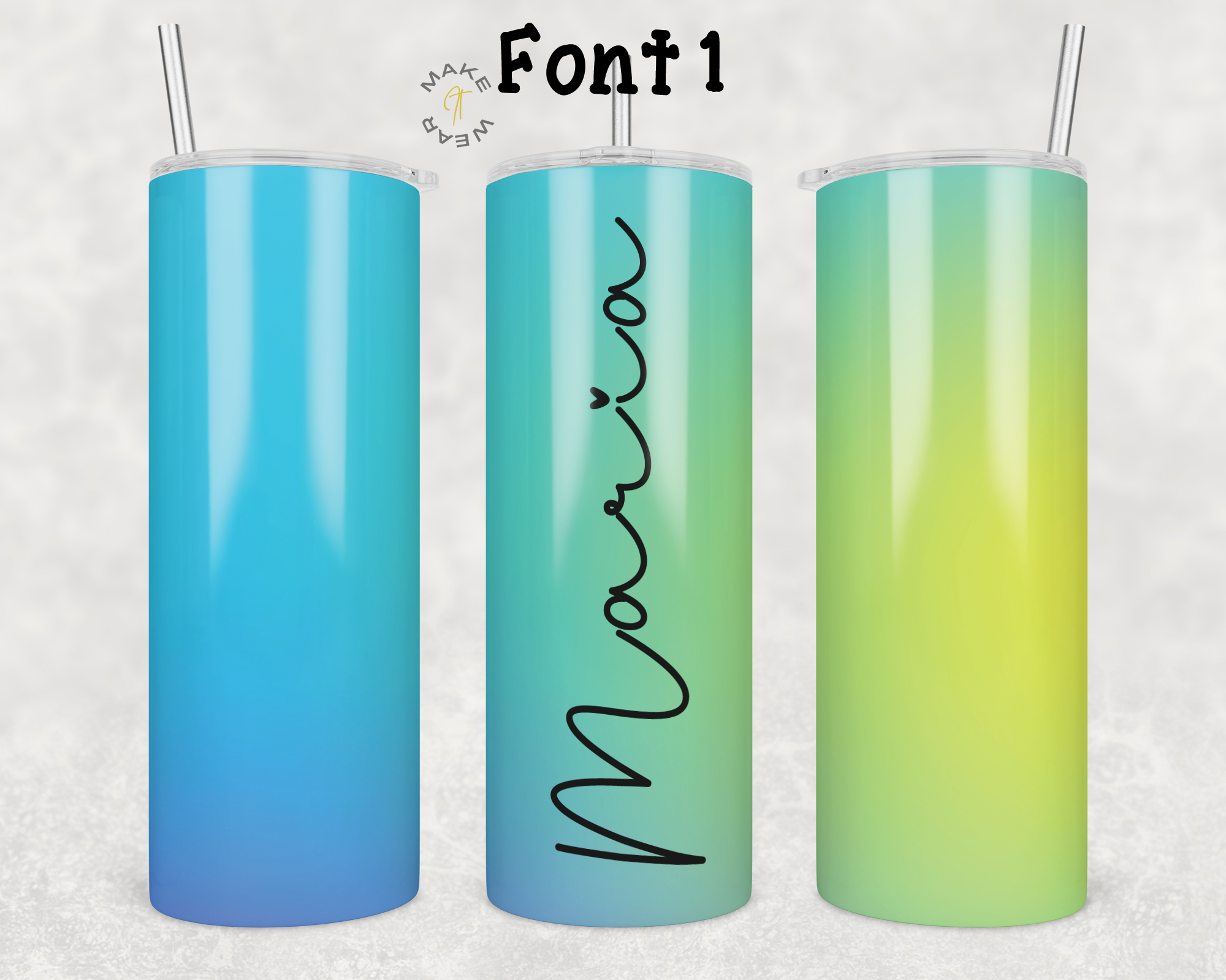 Gradient Tumbler, Gifts For friends, Gifts for couples, Personalized gift for couples, Gift for her, 20oz Skinny Tumbler