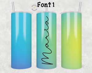Gradient Tumbler, Gifts For friends, Gifts for couples, Personalized gift for couples, Gift for her, 20oz Skinny Tumbler