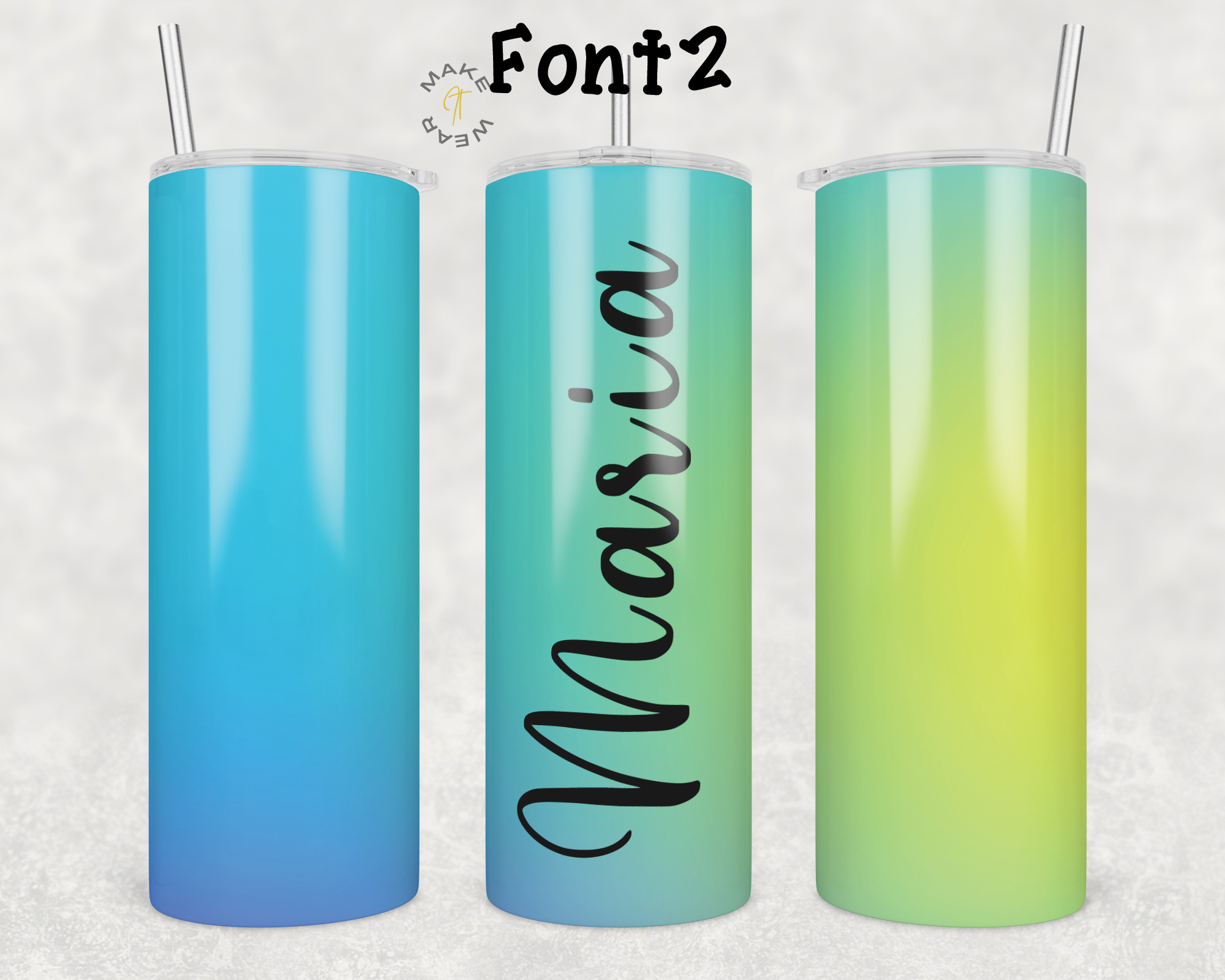 Gradient Tumbler, Gifts For friends, Gifts for couples, Personalized gift for couples, Gift for her, 20oz Skinny Tumbler