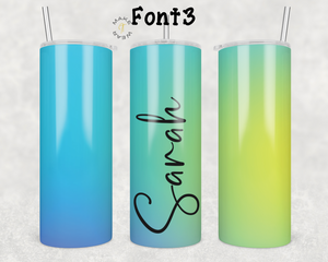 Gradient Tumbler, Gifts For friends, Gifts for couples, Personalized gift for couples, Gift for her, 20oz Skinny Tumbler