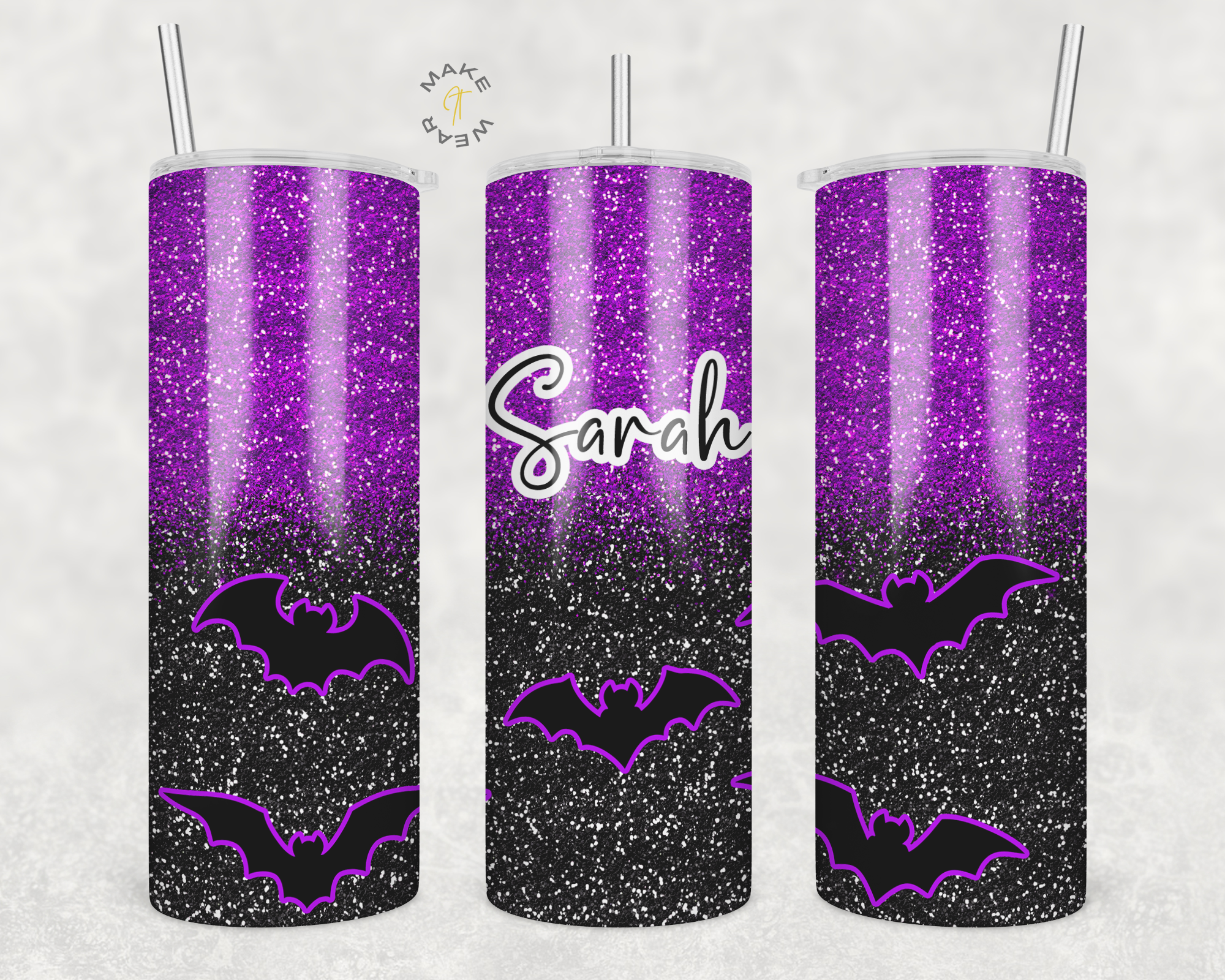 Bat Tumbler, Gifts For friends, Gifts for couples, Personalized gift for couples, Gift for her, 20oz Skinny Tumbler