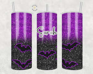 Bat Tumbler, Gifts For friends, Gifts for couples, Personalized gift for couples, Gift for her, 20oz Skinny Tumbler