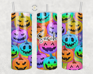 Pumpkin Tumbler, Gifts For friends, Gifts for couples, Personalized gift for couples, Gift for her, 20oz Skinny Tumbler