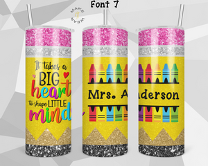 Teacher Tumbler, Gifts For teachers, Personalized gift for teachers, Gift for her, 20oz Skinny Tumbler