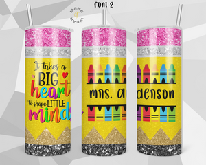 Teacher Tumbler, Gifts For teachers, Personalized gift for teachers, Gift for her, 20oz Skinny Tumbler