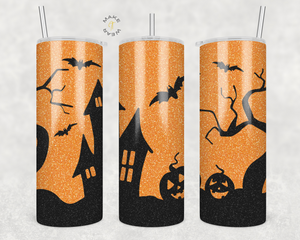 Halloween Tumbler, Gifts For friends, Gifts for couples, Personalized gift for couples, Gift for her, 20oz Skinny Tumbler