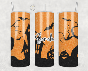 Halloween Tumbler, Gifts For friends, Gifts for couples, Personalized gift for couples, Gift for her, 20oz Skinny Tumbler