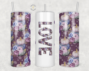 Love Tumbler, Gifts For friends, Gifts for couples, Personalized gift for couples, Gift for her, 20oz Skinny Tumbler