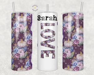 Love Tumbler, Gifts For friends, Gifts for couples, Personalized gift for couples, Gift for her, 20oz Skinny Tumbler