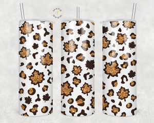 Maple Leaves Tumbler, Gifts For friends, Gifts for couples, Personalized gift for couples, Gift for her, 20oz Skinny Tumbler