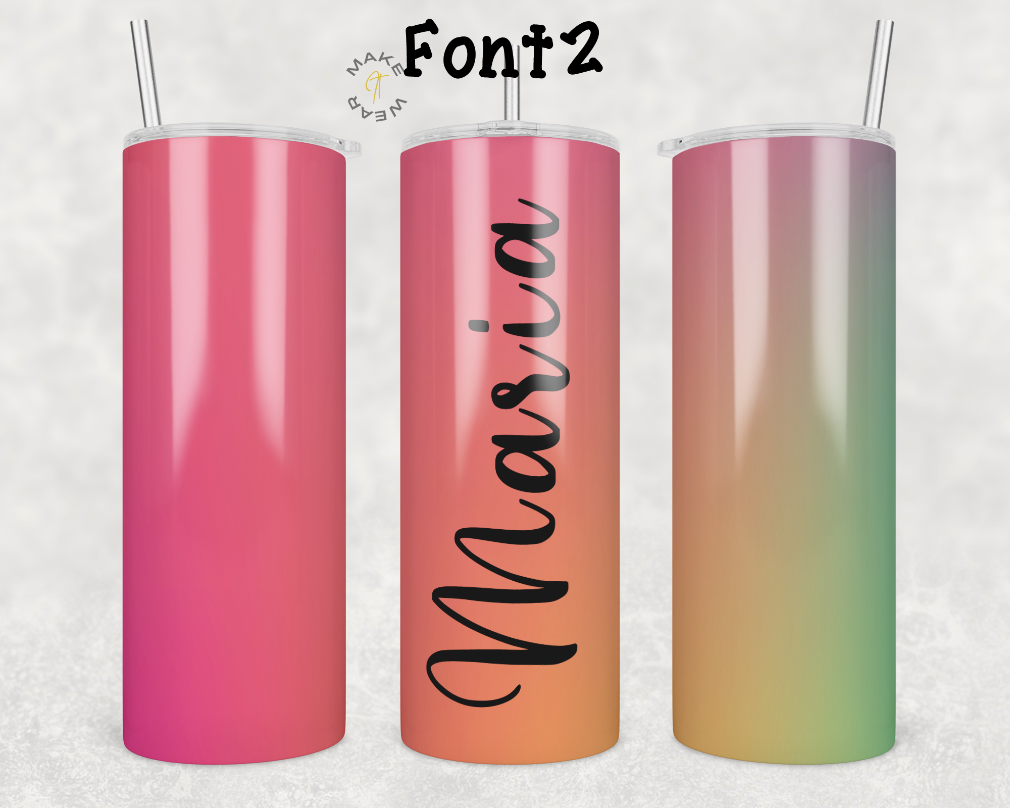Gradient Tumbler, Gifts For friends, Gifts for couples, Personalized gift for couples, Gift for her, 20oz Skinny Tumbler