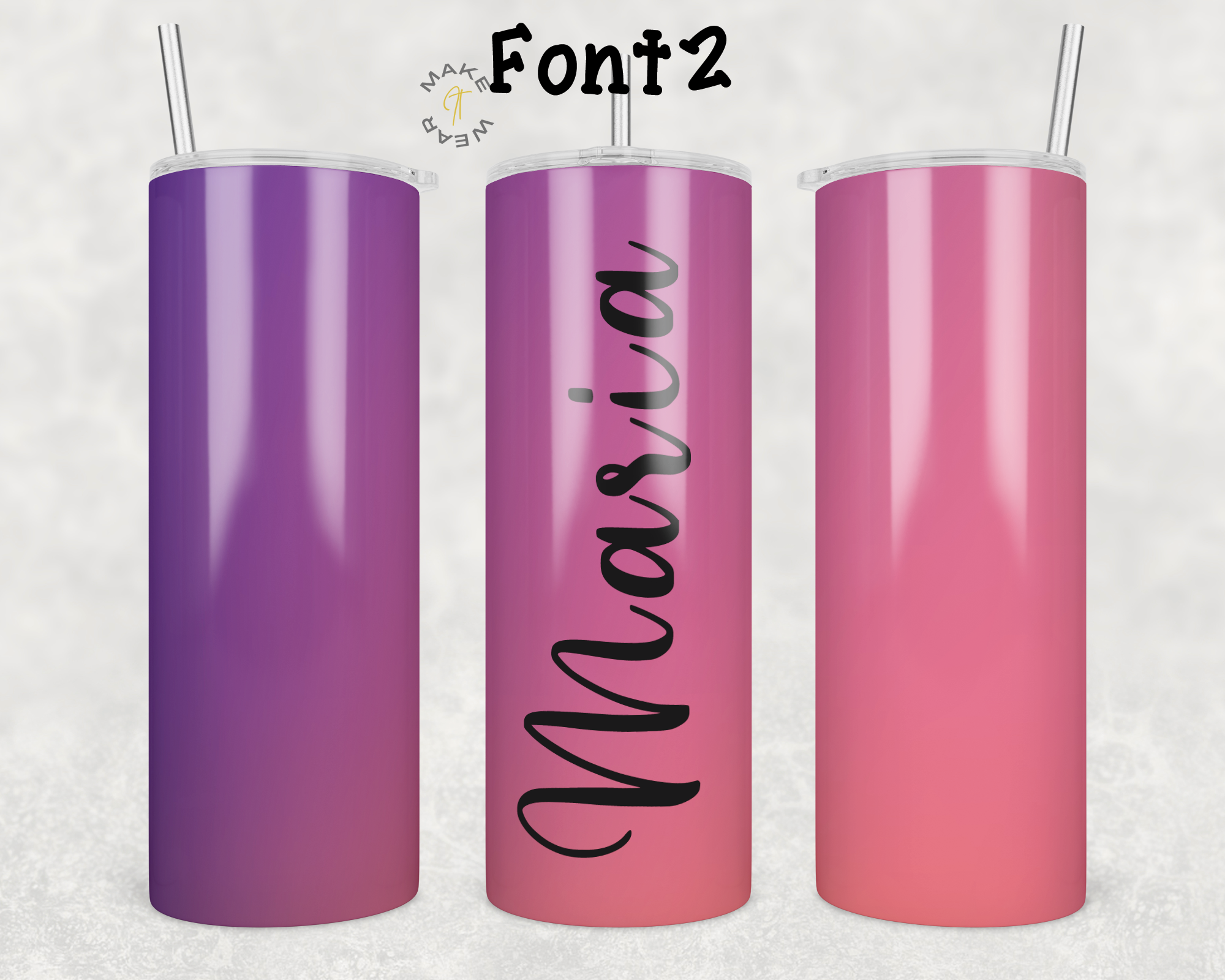 Gradient Tumbler, Gifts For friends, Gifts for couples, Personalized gift for couples, Gift for her, 20oz Skinny Tumbler