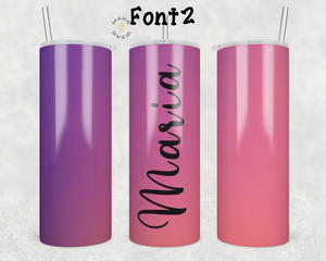 Gradient Tumbler, Gifts For friends, Gifts for couples, Personalized gift for couples, Gift for her, 20oz Skinny Tumbler