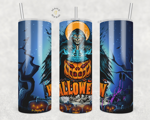 Halloween Tumbler, Gifts For friends, Gifts for couples, Personalized gift for couples, Gift for her, 20oz Skinny Tumbler