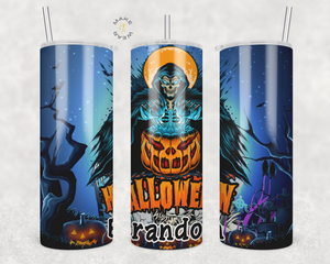 Halloween Tumbler, Gifts For friends, Gifts for couples, Personalized gift for couples, Gift for her, 20oz Skinny Tumbler