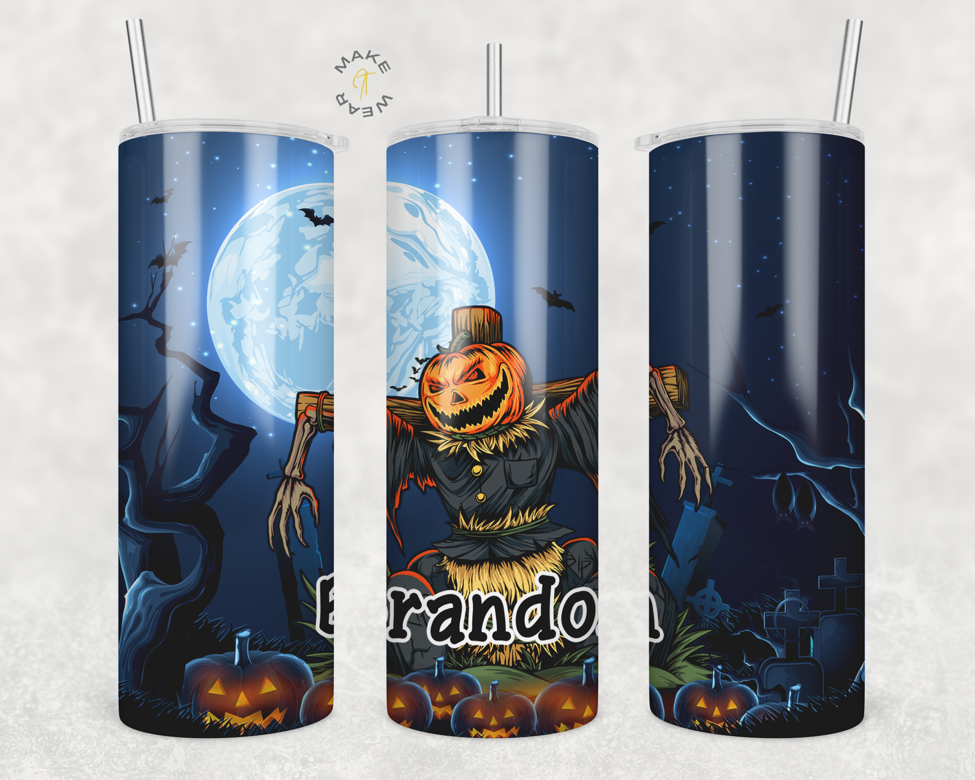 Halloween Tumbler, Gifts For friends, Gifts for couples, Personalized gift for couples, Gift for her, 20oz Skinny Tumbler
