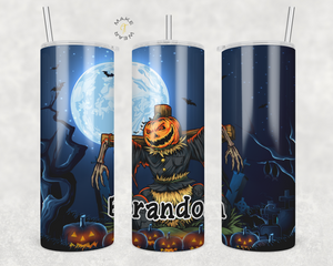 Halloween Tumbler, Gifts For friends, Gifts for couples, Personalized gift for couples, Gift for her, 20oz Skinny Tumbler