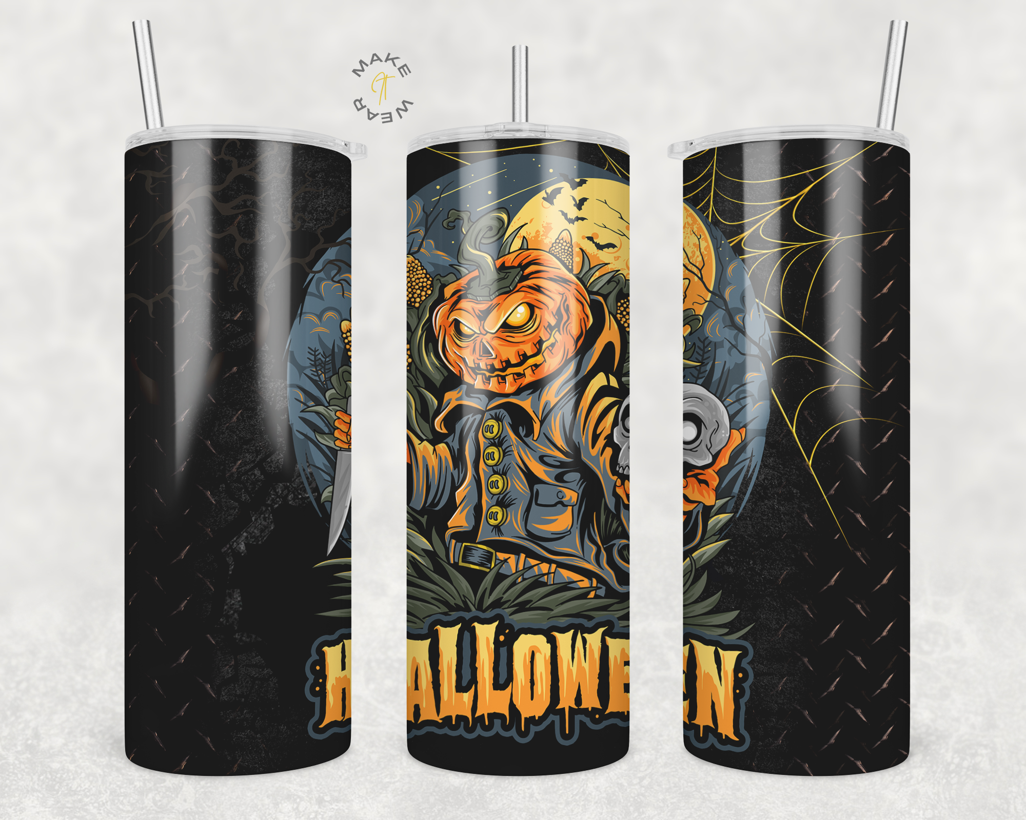Halloween Tumbler, Gifts For friends, Gifts for couples, Personalized gift for couples, Gift for her, 20oz Skinny Tumbler
