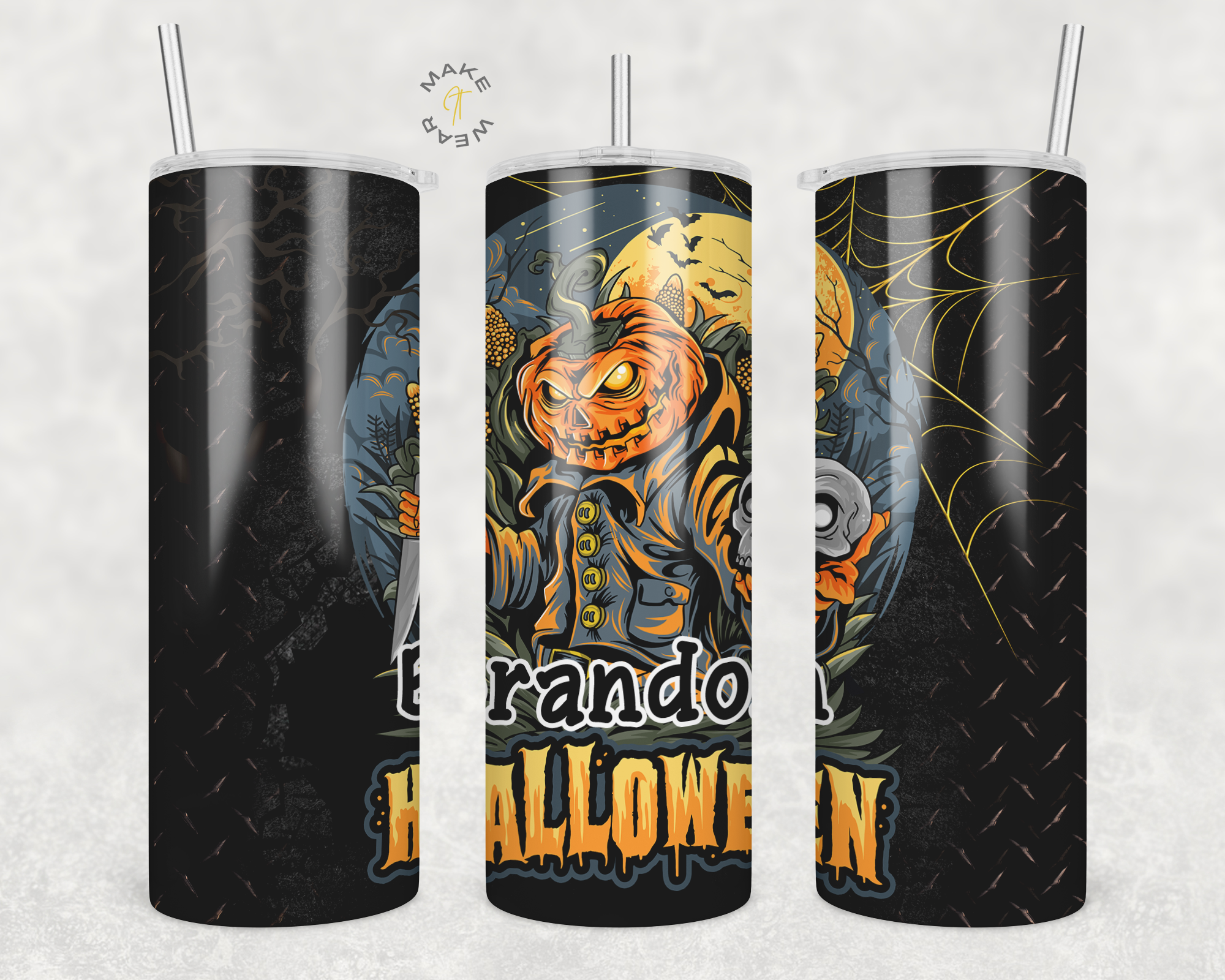 Halloween Tumbler, Gifts For friends, Gifts for couples, Personalized gift for couples, Gift for her, 20oz Skinny Tumbler