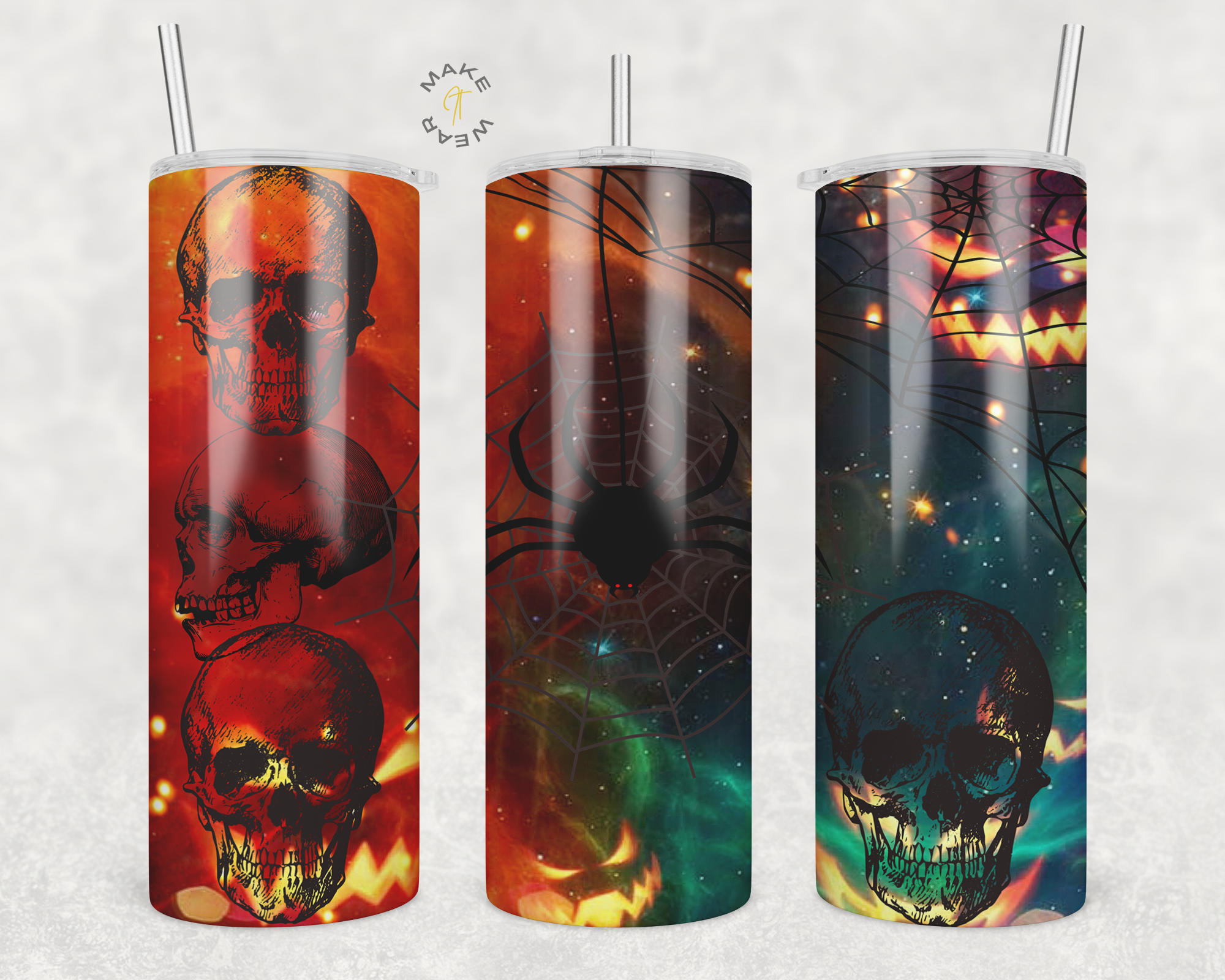 Halloween Tumbler, Gifts For friends, Gifts for couples, Personalized gift for couples, Gift for her, 20oz Skinny Tumbler