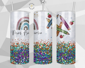 Teacher Tumbler, Gifts For teachers, Personalized gift for teachers, Gift for her, 20oz Skinny Tumbler