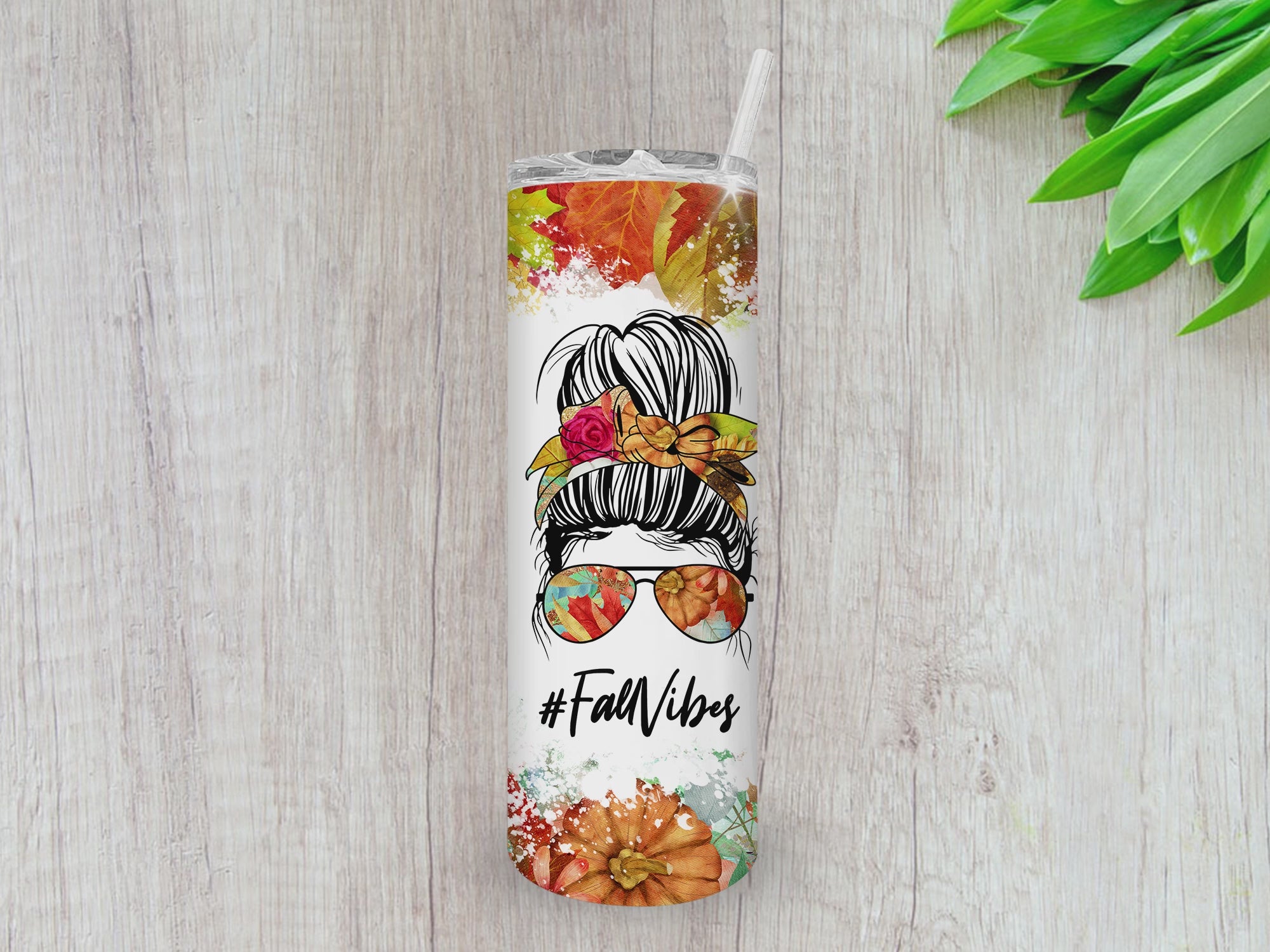 Fall Vibes Tumbler, Gifts For friends, Gifts for couples, Personalized gift for couples, Gift for her, 20oz Skinny Tumbler